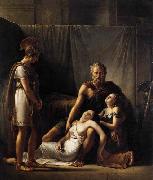 KINSOEN, Francois Joseph The Death of Belisarius- Wife oil painting artist